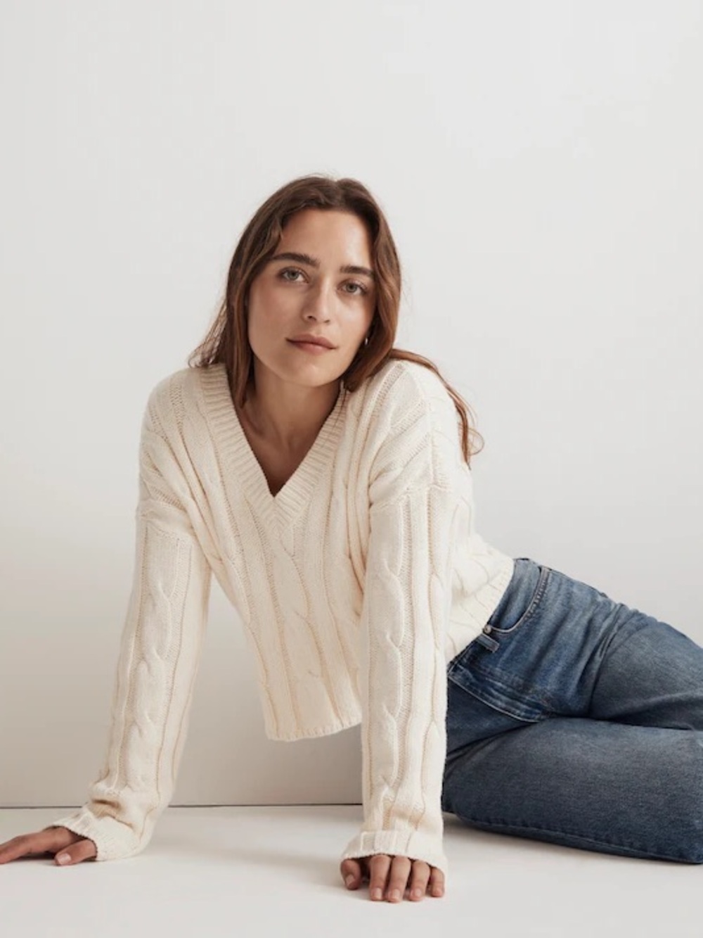 Madewell Cable Knit Sweater